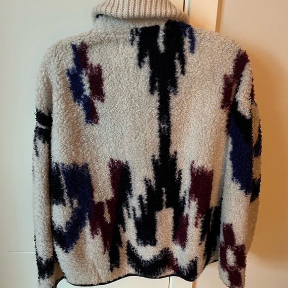 Isabel Marant Etoile Marner Fleece Zip Up Sweater Size 34 - Picture 6 of 12